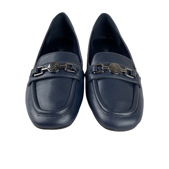Bandolino Navy Leather Loafers - Picture 5 of 10